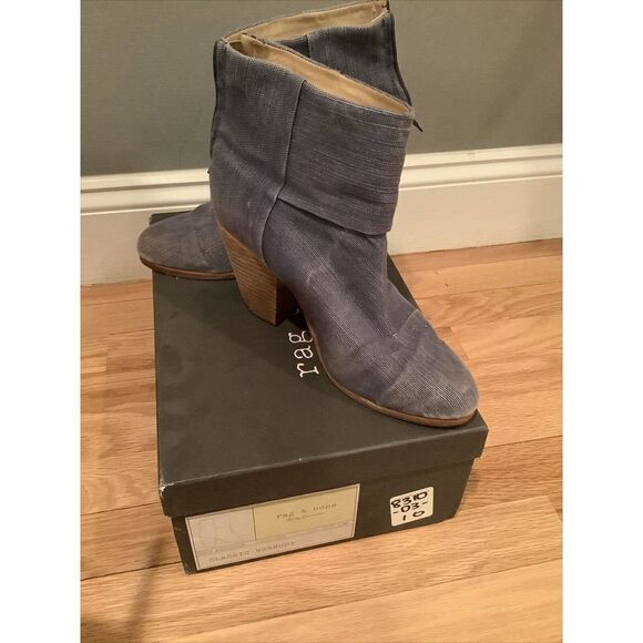 Rag and Bone Newbury Boots, Denim Blue , Unique and Rare, 40/10 Heeled Booties - Picture 1 of 7